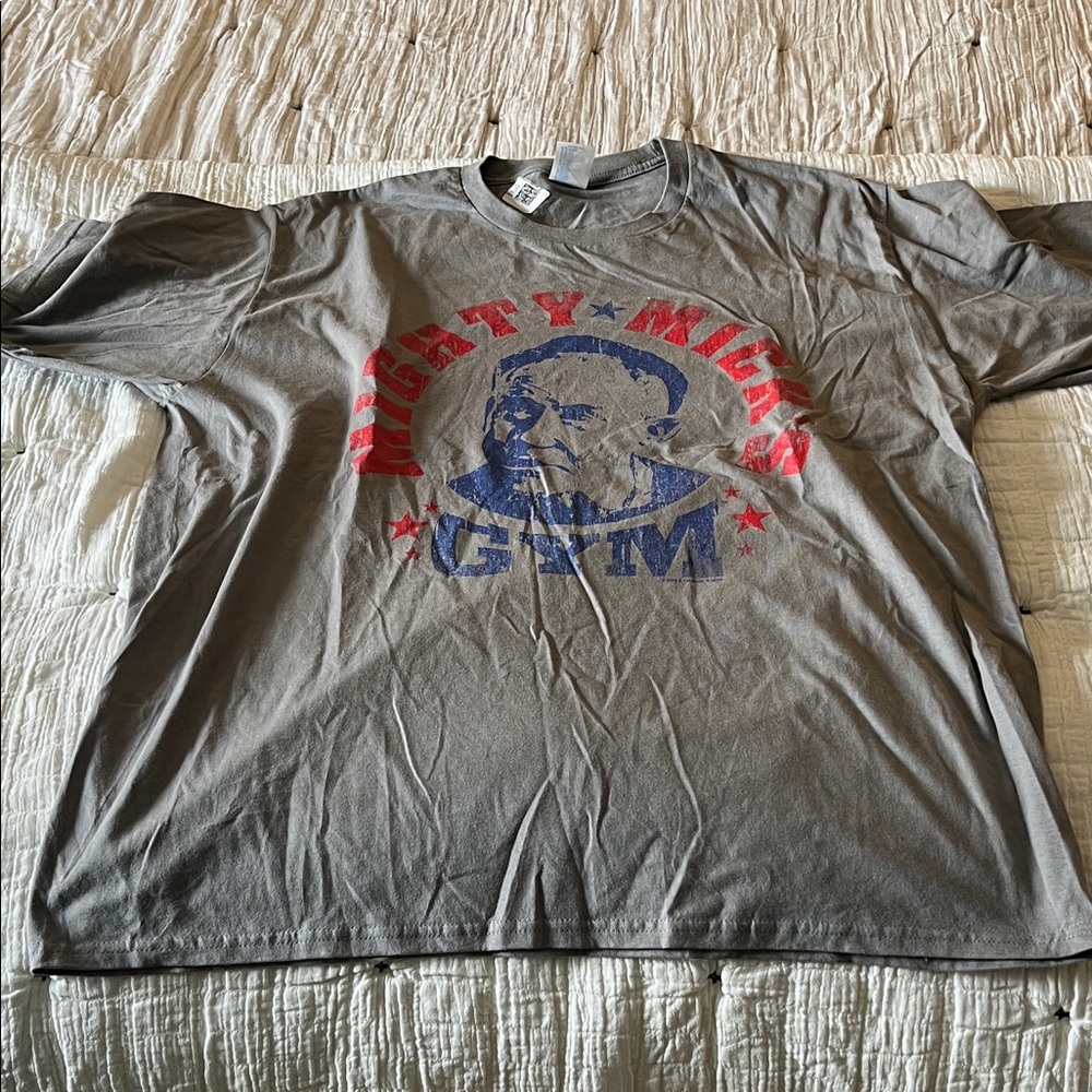 Mighty Mick's Gym Gray Graphic T-Shirt- New XL